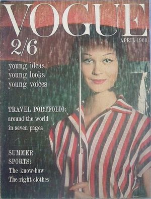 Vintage Vogue magazine covers - wah4mi0ae4yauslife.com - Vintage Vogue UK April 1960.jpg
